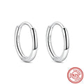 Hot Sale 925 Sterling Silver Heart Earrings Fit Original Charms Hoop Earrings For Women Girls Stud Earring Fine Jewelry Gifts