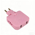 2 USB 3 in 1 EU Power Socket Plug Adapter Foldable US To EU Travel Aadapters Power Converter KR Plug Electrical Socket AC Outlet