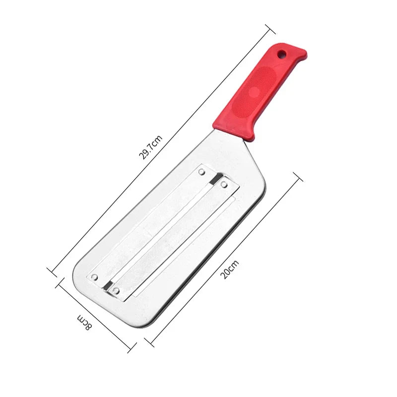 Stainless Steel Cabbage Shredder Slicer with Dual Blades, Handheld Vegetable Shredding Tool for  Salad Making Kitchen
