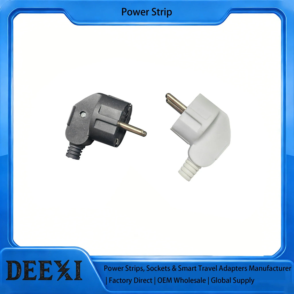 3 Pcs 4.8mm EU Schuko, Replaceable & Rewireable 250V 16A IP44 Socket Connector For Power Extension Cable