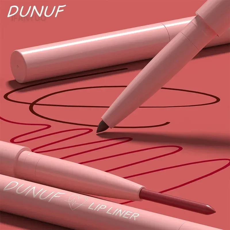 Lip Liner Pencil Long-Lasting Matte Creamy Plumping Lip Stain Waterproof Natural Nude Brown Slim Lip Liner Makeup