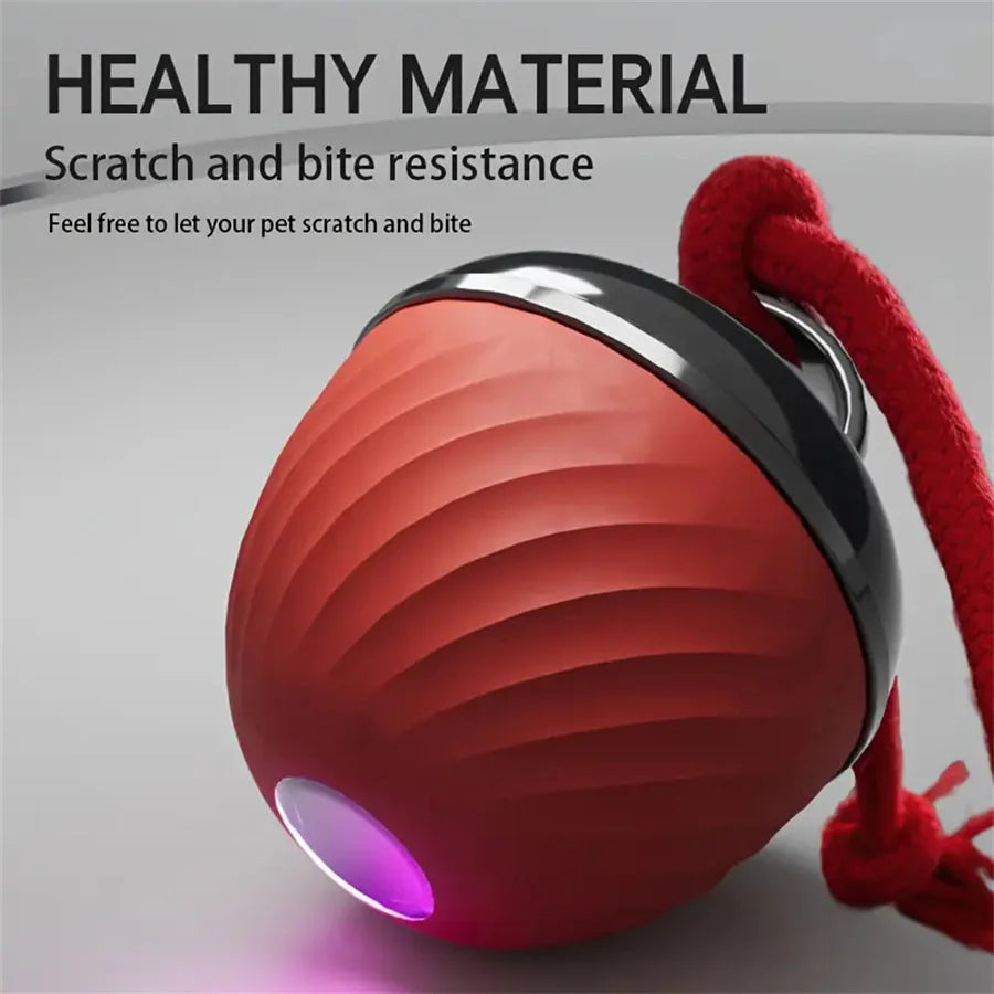 Intelligent Dog Toy Ball Electronic Interactive Cat Toy Usb Automatic Moving Bouncing Ball For Large Medium Dog Holiday Pet Gift