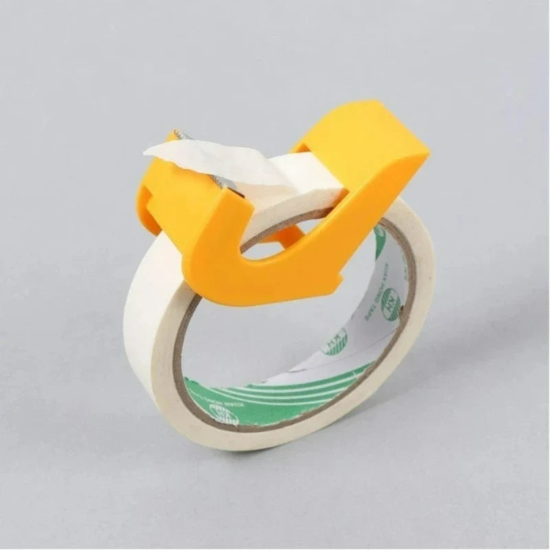 Mini Handheld Tape Dispenser With Cutter Portable Small Tape Holder For Desk Office School Home Desktop Stationery Cutting Tool