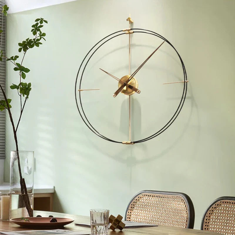 Silent Wall Clock Modern Minimalism Wall Clock Dining Room Large Decorative Hanging Clocks Living Room Aesthetic Accessories