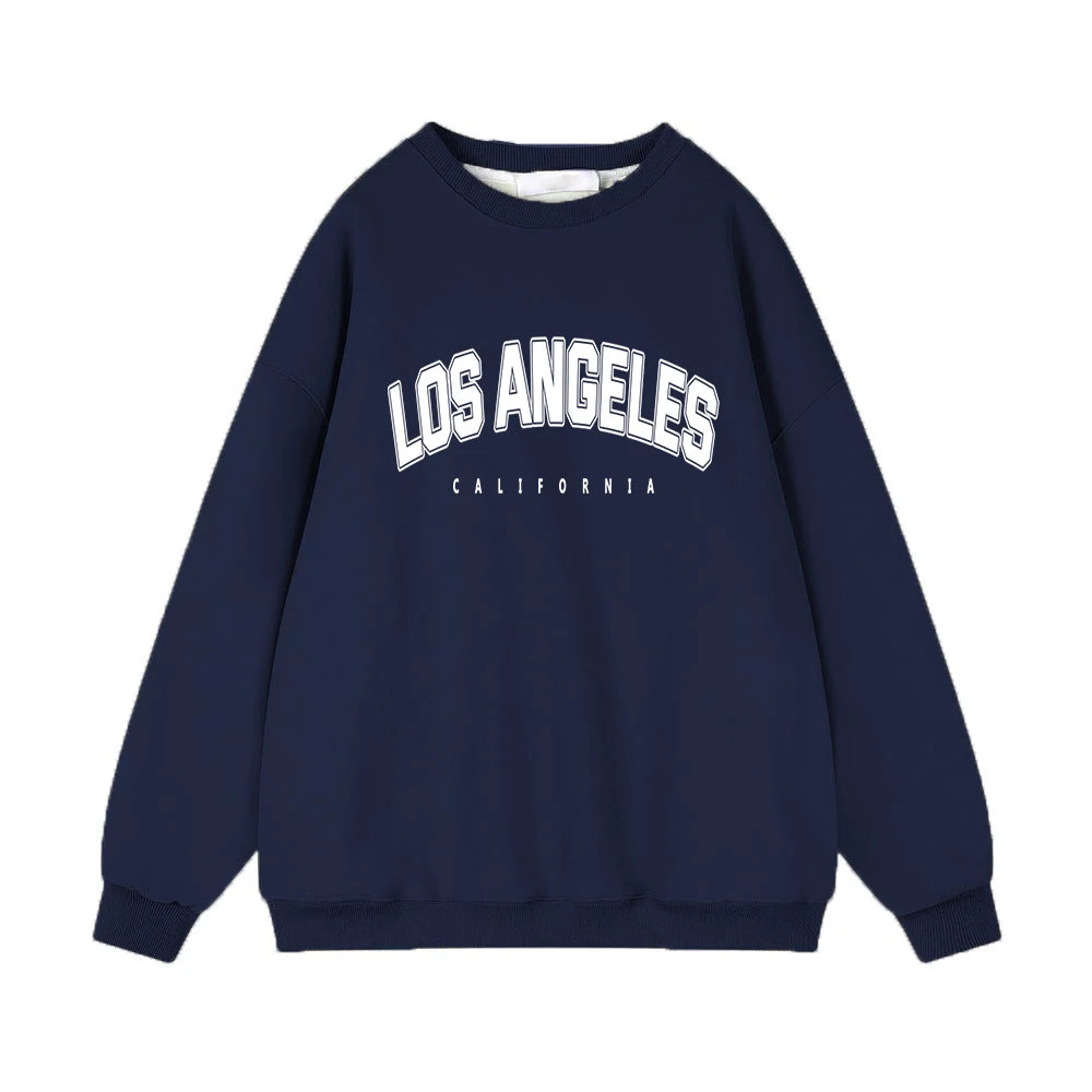 Hirsionsan Letter Print Women Sweatshirt 35% Cotton Soft Basic Loose Female Pullovers Korean Hoodies 2023 AutumnNew Y2k Fleece