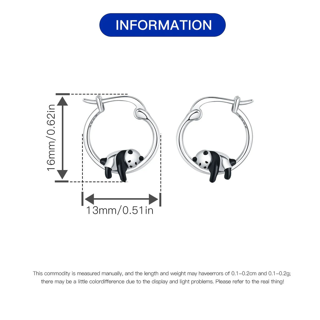 925 Sterling Silver Cute Lazy Cat Animal Pet Earrings Jewelry Hoop Earrings For Women Jewelry Birthday Party Fine Gifts