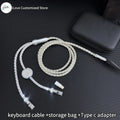 Magnetic axis keyboard cable Supports Dual 8k Magnetic Control lighting 1-to-2 TYPE-C  mechanical keyboard cable USB - TYPE C