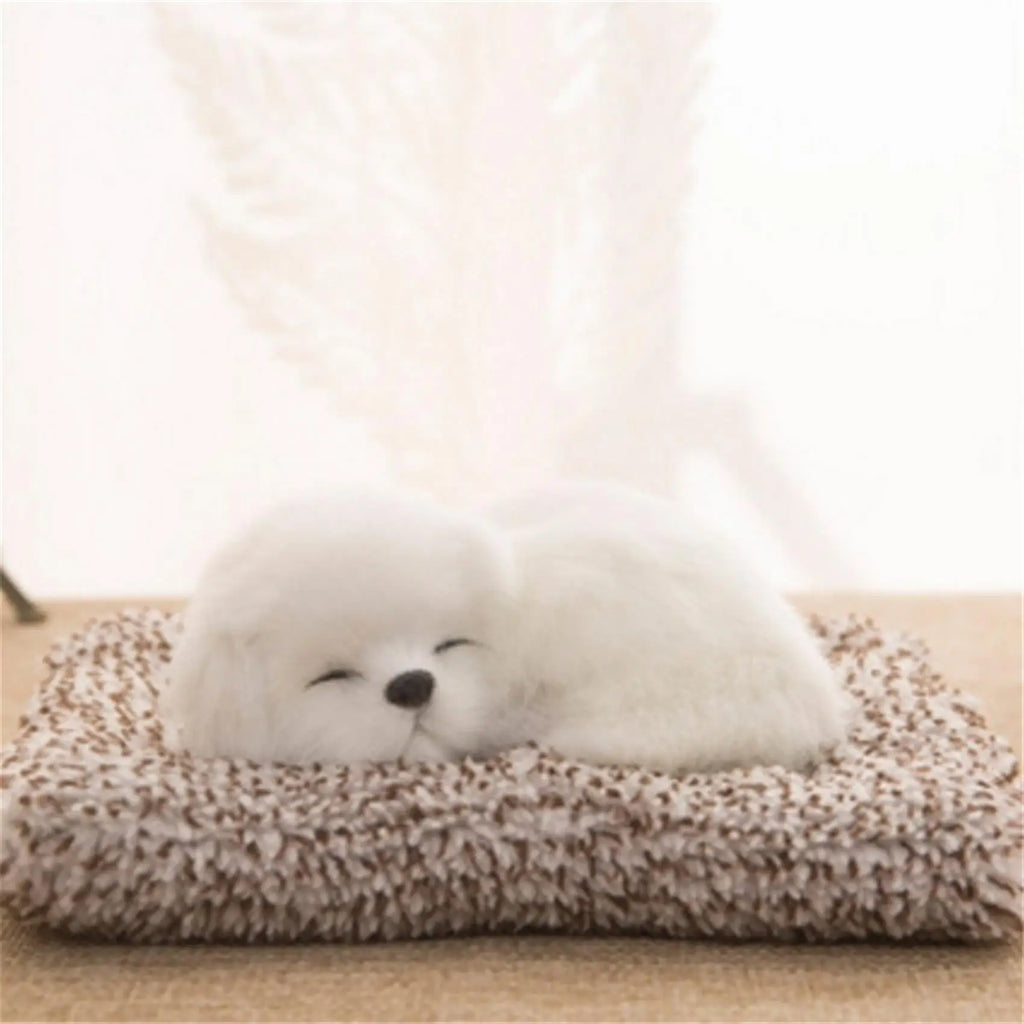 Kawaii Dog Ornaments Cute Lying on Mat Dogs Figurines Home Decor Modern Office Living Room Desk Decoration Crafts Accessories