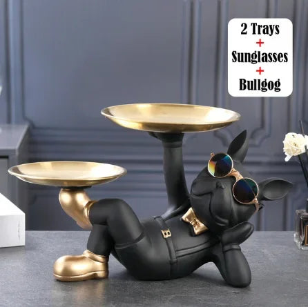 Home Decor Bulldog Animal Figurines Cool Dog Statue Sculpture Living  Study Room Bedroom Decor Interior Decoration Accessories