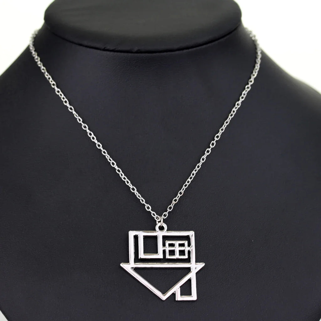 Hip Hop Rock Style Hollow House Pendant Necklace Punk Creative Trend Men Sweater Chain Fashion Clothing Jewelry Accessories Gift