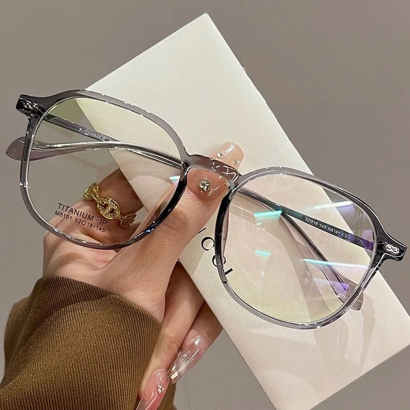 Women's Fashionable Reading Glasses Super Light and Versatile Anti-blue Light Glasses for Middle-aged and Elderly