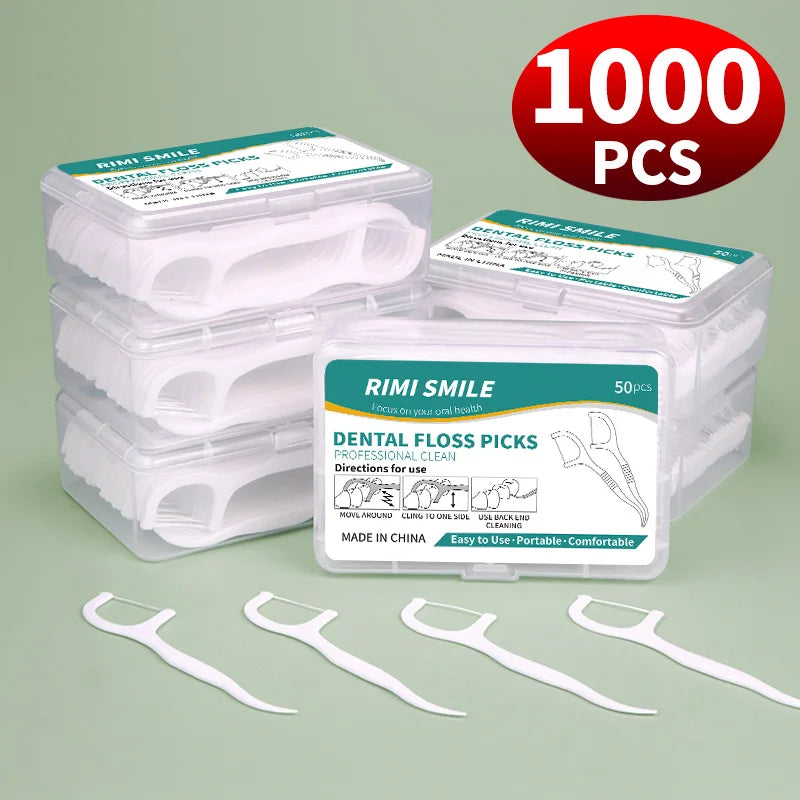50/150/300/600/1000 PCS Dental Floss Sticks Oral Care Tools