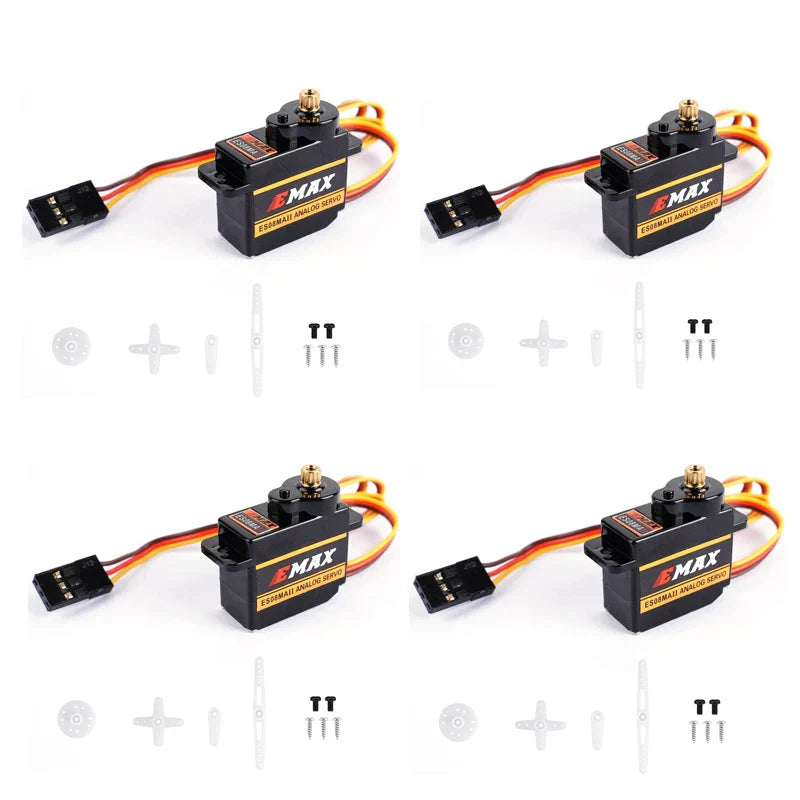 1-4PCS Emax ES08MA II Servo Motor SCX24 Servo 12g 15T Mini Metal Gear Servo for Axial SCX24 90081 Axi00006 Axi00002 Upgrades