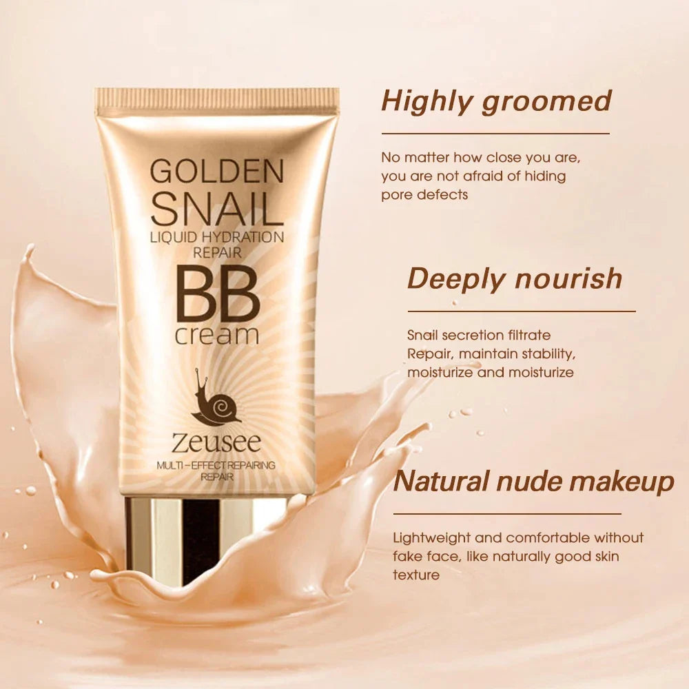 BB Cream Liquid Foundation Full Coverage Makeup Base Natural Concealer Longlasting Oil-Control Face Makeup Cosmetics For Women