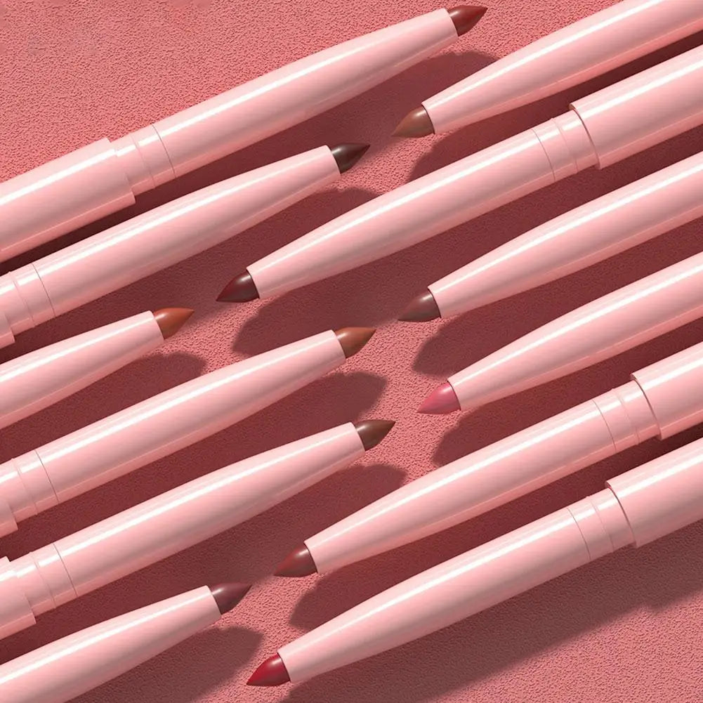 6Pcs Velvet Matte Lip Liner Pencil Set High Pigment Smooth Silky Texture Easy to Color & Define Lip Contours Daily Lip Makeup