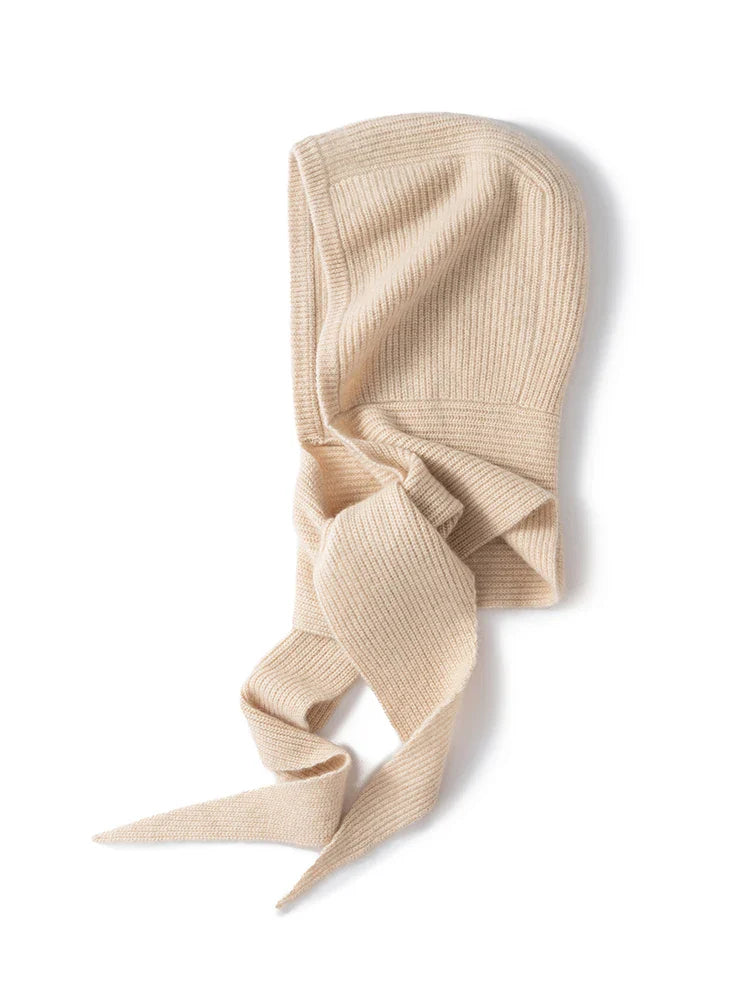 TLOML Women‘s 100% Cashmere Hat Scarf Integrated Cashmere Hat  Autumn Winter Soft Warm Cashmere Knitwear Luxury Scarf Hat