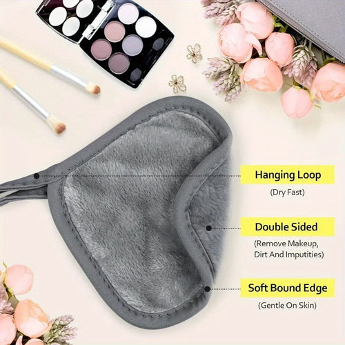 12PCS Makeup Remover Pads Reusable Pads Makeup Eraser Microfiber Facial Towel Face Cleaner Cleaning Wipes Skincare Tools