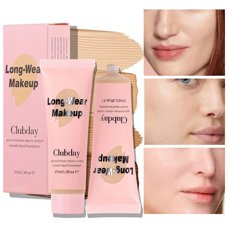 High Coverage Liquid Foundation BB Cream Primer Waterproof Lasting Concealer Corrector Base Facial Korean Makeup Women Cosmetics
