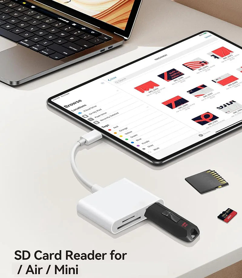 USB C To SD/TF Memory Card Reader, 3-in-1 USB C Card Read Compatible With iPhone 15 Pro iPad Mac MacBook Laptop Android,PC & Acc