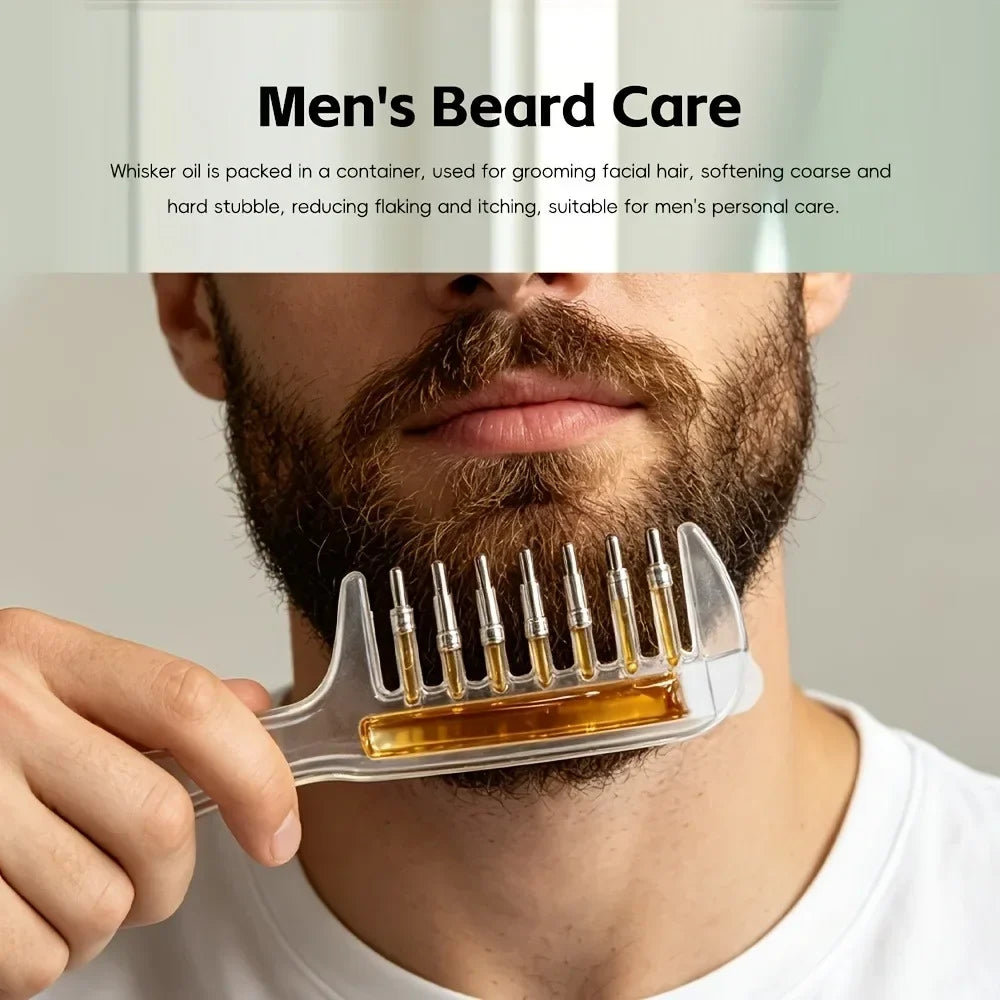 Scalp Applicator Liquid Comb Essential Oil Infusion Hair Comb Rolling Ball Scalp Massager  Essential  Applying Hair Styling Tool