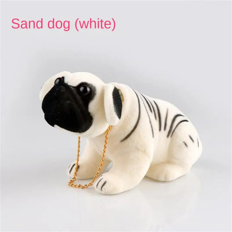 Car Ornament Shaking Dog Nodding Puppy Doll Cute Auto Dashboard Interior Decoration Shakes Head Bobblehead Dog Home Furnishings