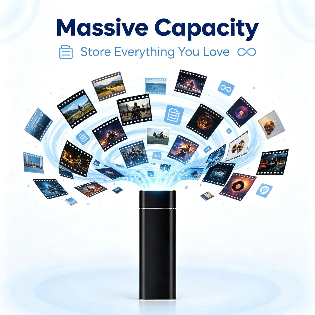 USB 3.1 high-speed external portable hard drive 4TB large capacity portable SSD solid state drive suitable for laptop MAC/PC