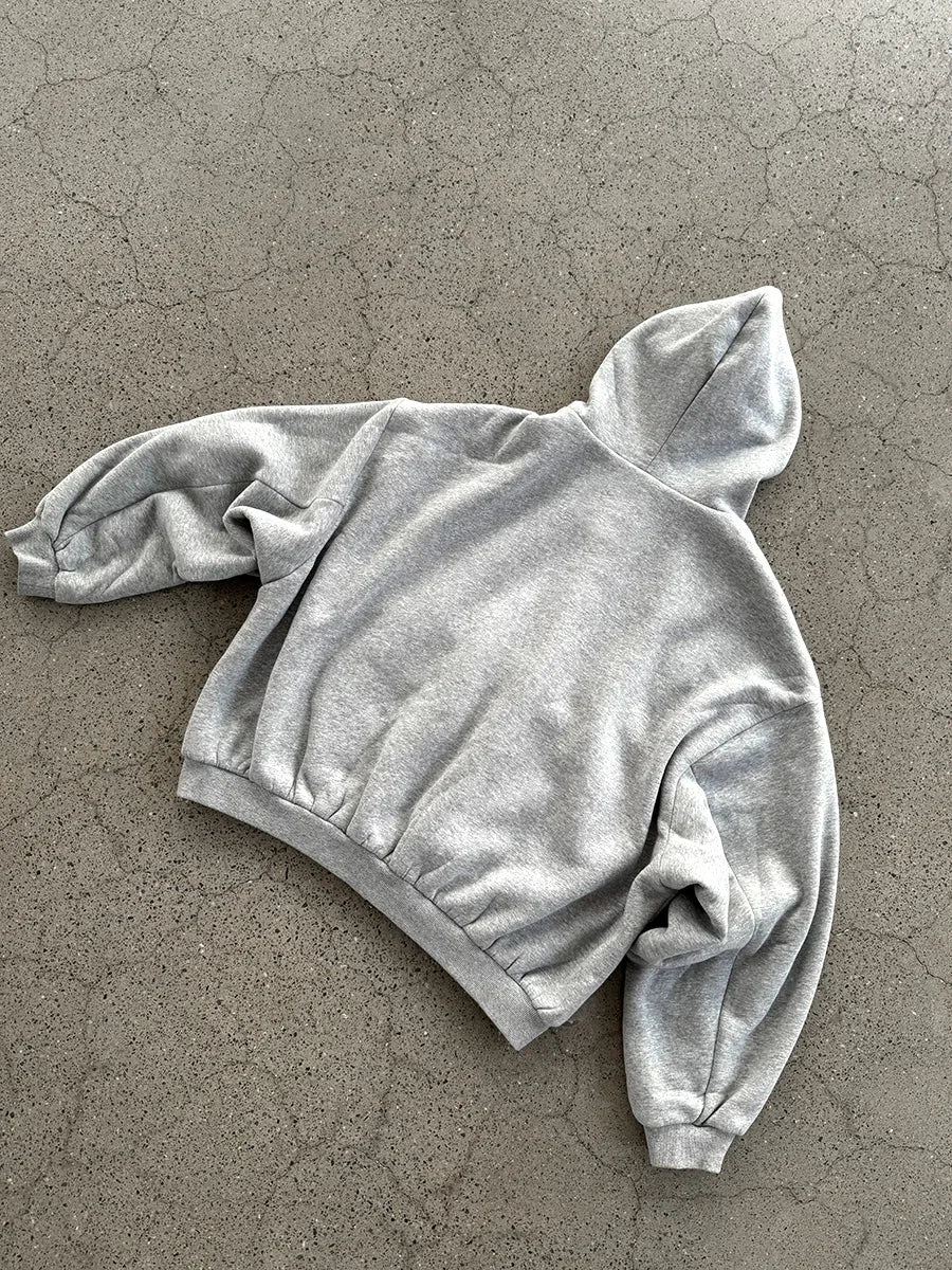 Oversized Reversible Hoodies Men Street Casual Spring Clothes Hoodie with Plaid Lining Solid Color Sweatshirt Streetwear
