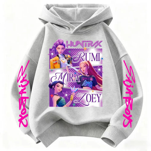 2025 hot sales New Kpop Demon Hunters girls group Printing Hoodie  Pullover Tops Man Woman Sweatshirt autumn winter hoodies