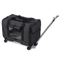 Pet Carrier with Wheels for Dogs Up To 15lbs & Cat  Airline Approved Dog Carrier Rolling Pet Carrier Foldable Pet Stroller