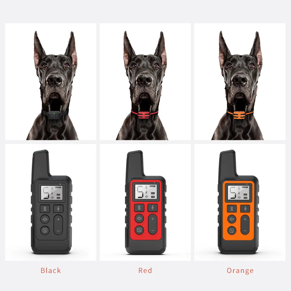 Remote Dog Training Collar Bark Control Device Rechargeable Electric Collar Anti Barking Dog Trainer