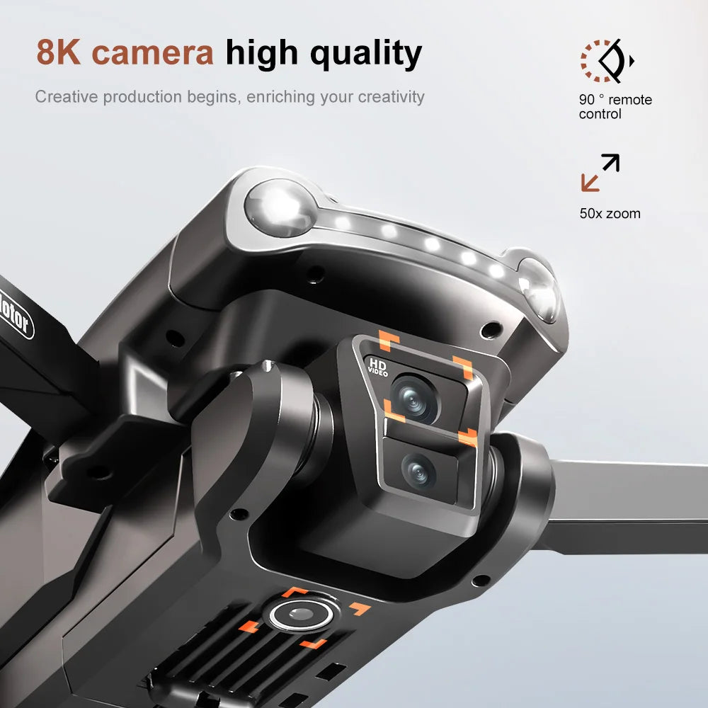 Lenovo V198MAX Drone 8K Profesional FPV Brushless Laser obstacle avoidance Aerial Optical Foldable Quadcopter Mini 4K Dron