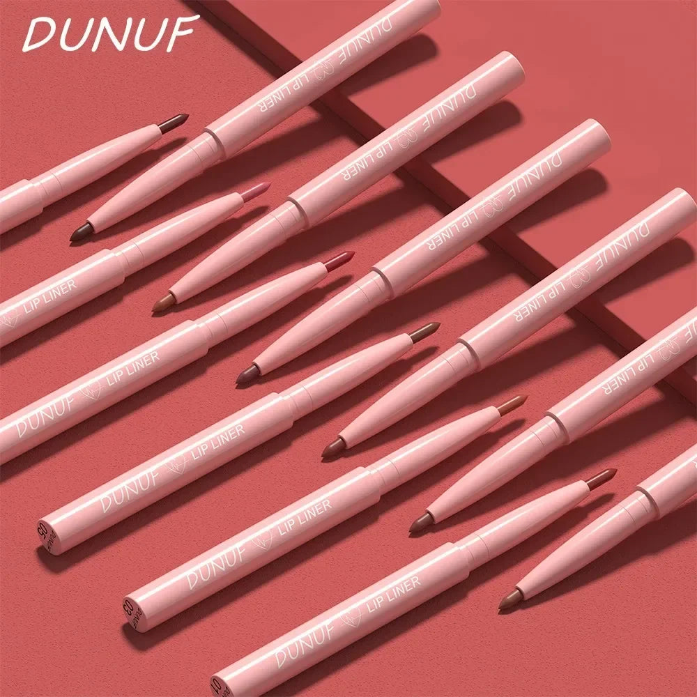 Lip Liner Pencil Long-Lasting Matte Creamy Plumping Lip Stain Waterproof Natural Nude Brown Slim Lip Liner Makeup
