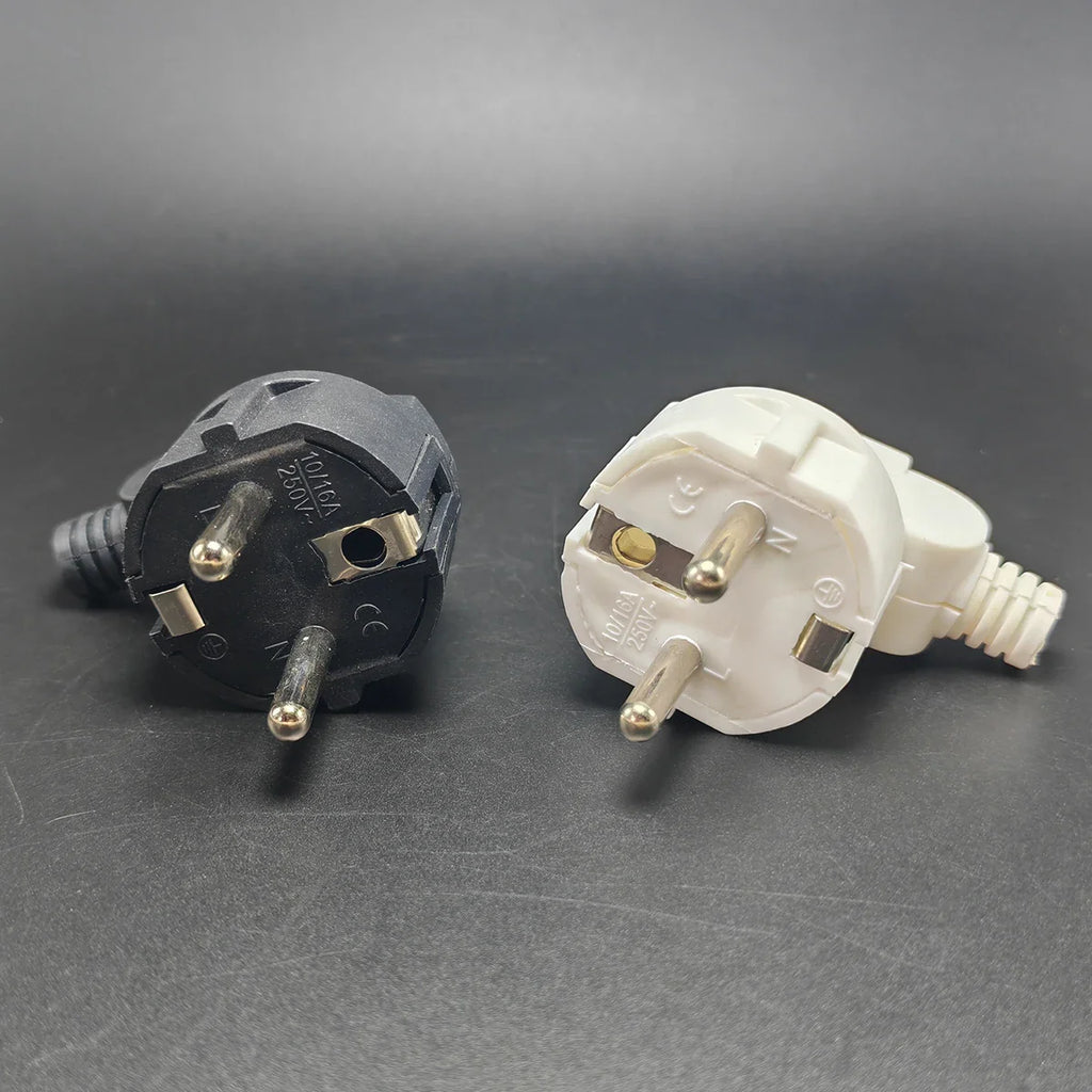 3 Pcs 4.8mm EU Schuko, Replaceable & Rewireable 250V 16A IP44 Socket Connector For Power Extension Cable