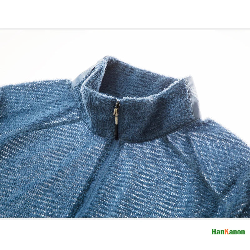 Women's Half-Zip Stand Collar Sweatshirt, Versatile Air Fleece Base Layer for Outdoor Camping, Hiking, Cycling