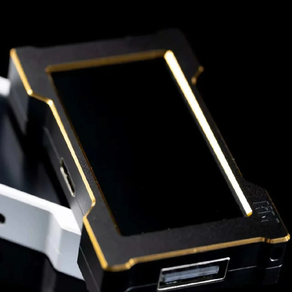 HM&WINS Co-Branded Set - Luminous Gold HUB + Aviation Cable, Trendy Desk Setup for Gaming-Specific Use hemu HMLAB Winshop