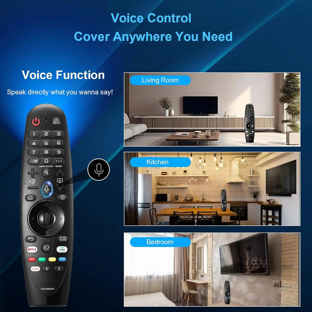 New AN MR20GA AKB75855501 voice pointer remote for smart TV compatible with many models easy operation control tool