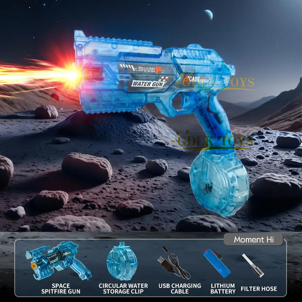 Electric Water Guns For Adults Powerful Squirt Automatic Water Suction Water Blasters Summer Outdoor Beach Toy For Boys Kid Gift