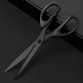 Professional Office Scissors 180mm Heavy Duty Scissors with Black Blade Sharp Stainless Steel Cutting Tool for Paper Craft