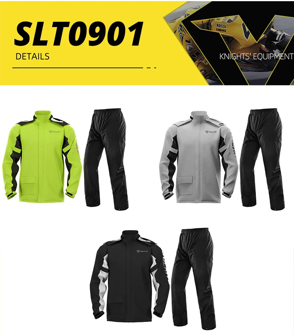 Motorcycle Raincoat Suit Rainstorm Prevention Jacket Pants Camping Hiking Fishing Raincoat Moto Raincoat Motorcyclist Rider Rain