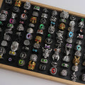 10/20/30/50Pcs/Lot Fashion Retro Punk Classic Skull Owl Rings for Men Women Hip Hop Jewelry Accessories Party Gifts Mix Style