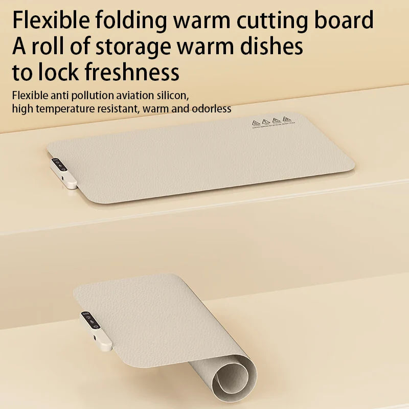 HOMEFISH Multifunctional Silicone Warming Board Home Easy Store Foldable Waterproof Oil Resistant Insulated for Hot Meals