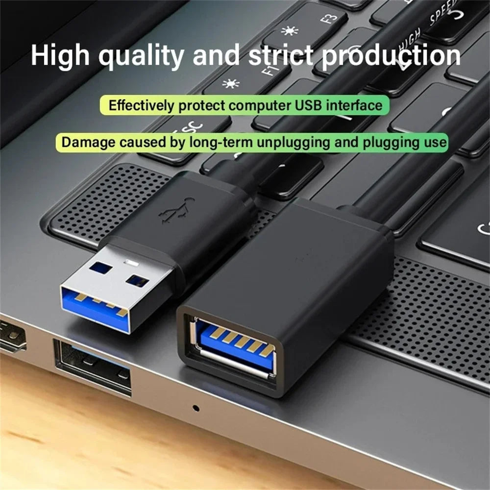 5Gbps Male to Female USB 3.0 Extension Cable USB3.0 Extender Data Cord For PC PS3 Laptop to U Disk Smart TV USB Extension Cable