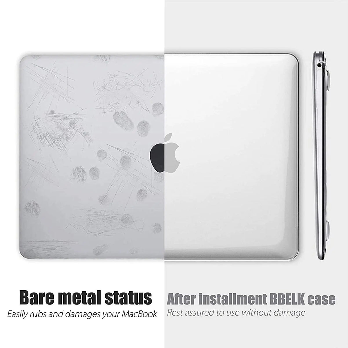 Laptop Case For Apple Macbook 13 13.6 Inch For M1 Chip Pro 13 A2338 Air 13 A2337 A2179 2022 M2 Air 13.6 Crystal Protective Cover