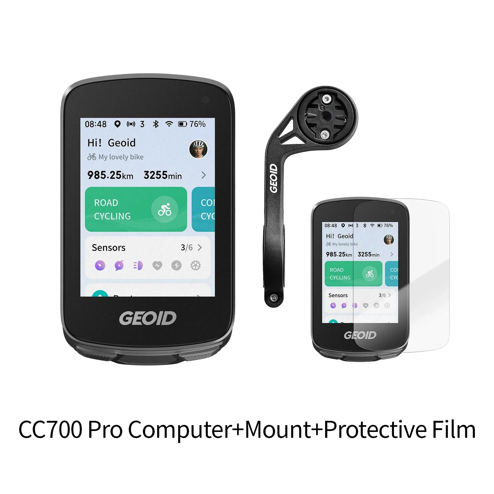 GEOID CC700 Pro Bicycle Computer 2.8-Inch Touchscreen GPS Bike Speedometer with Map Navigation for Cycling Odometer