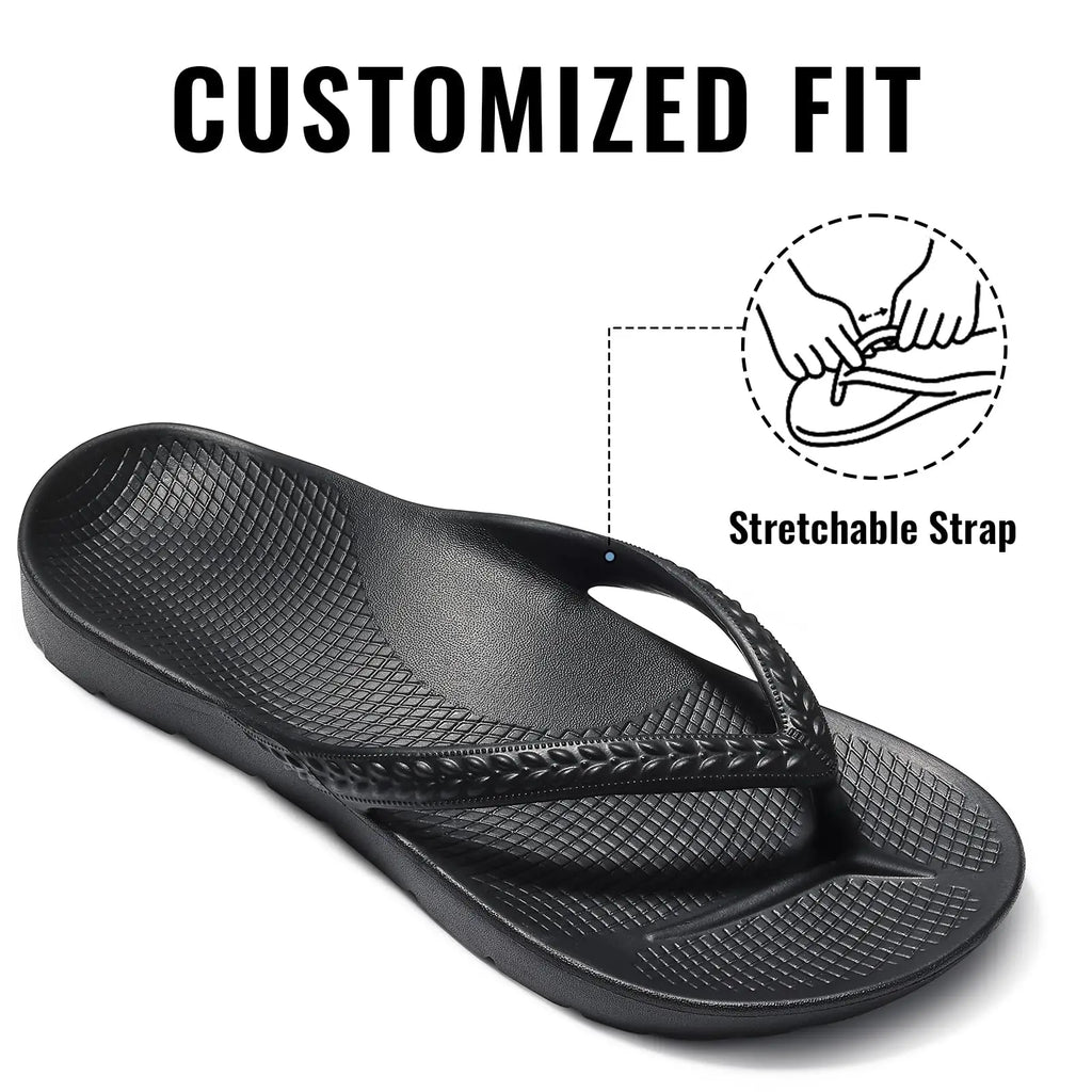 CRACOMIN New Women's Flip Flops Orthopedic Slippers With Arch Support Unisex House Sandals Summer Outdoor Non-slip Beach Slides
