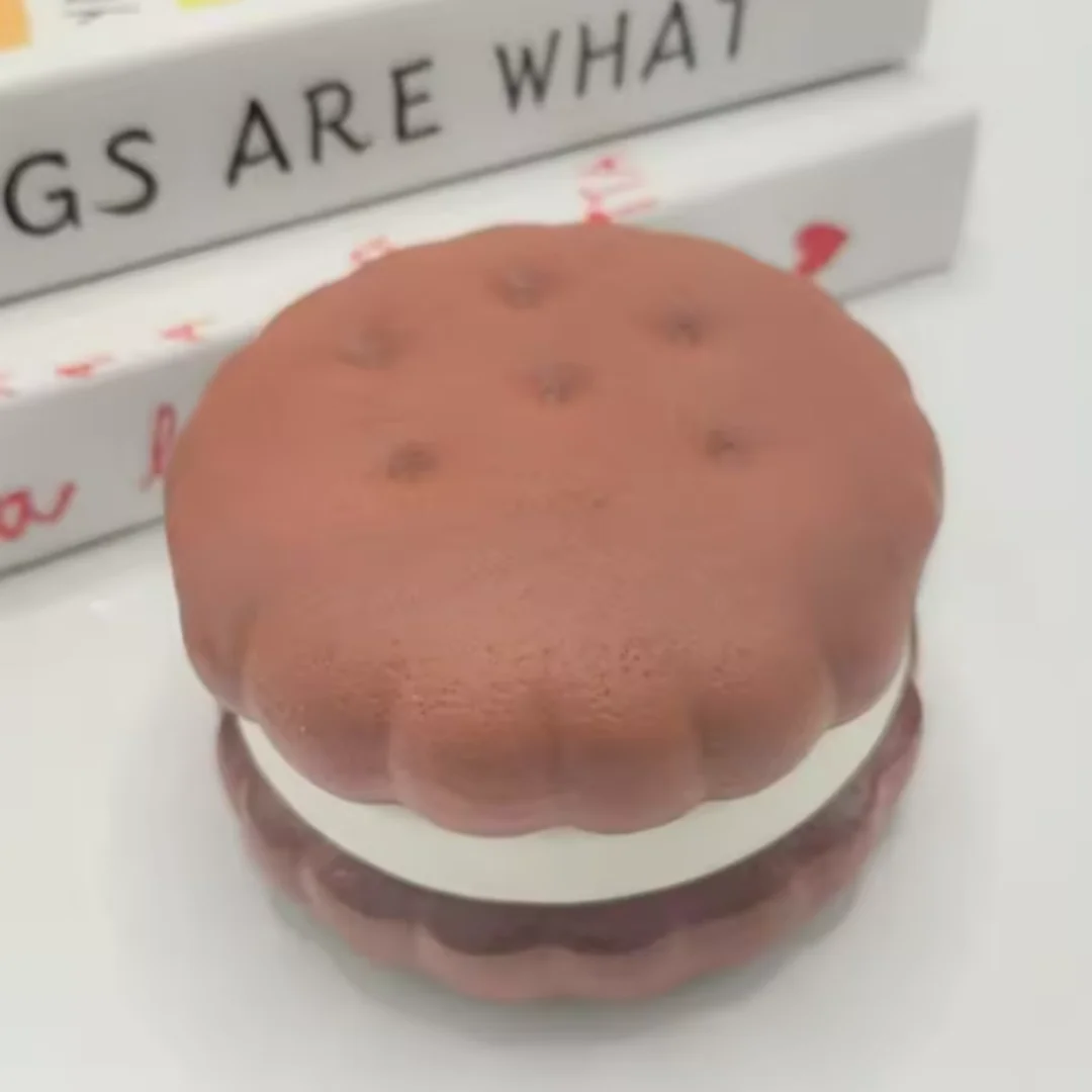 Squishy Simulated Cake Squeeze Toy Stress Relief Slow Rising Sensory Fidget Toys for Anxiety ADHD Autism Adults ASMR Fun