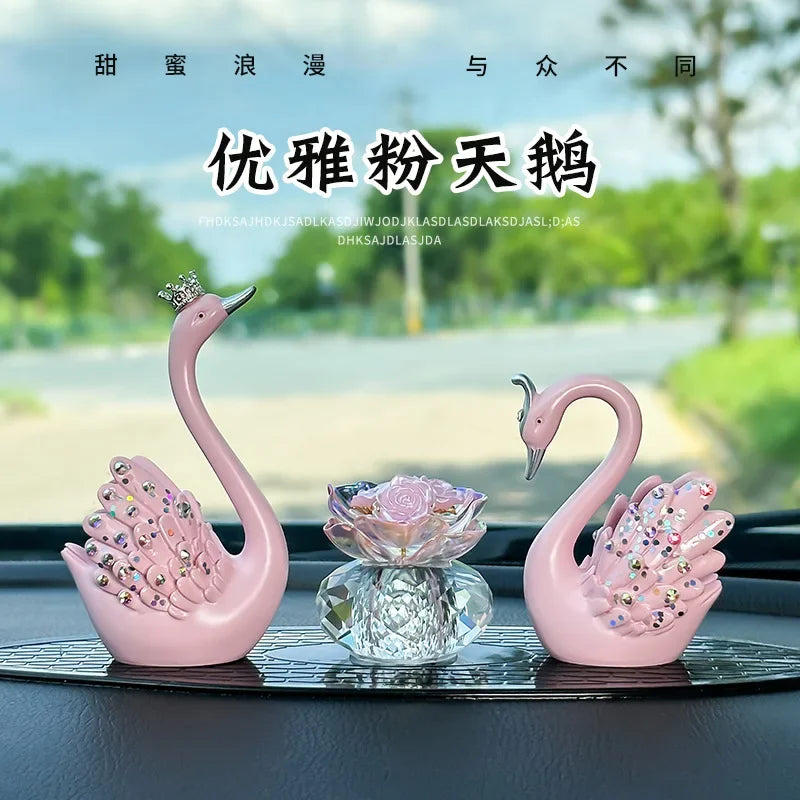 Nordic Swan Crafts Sculpture Living Room Decor Home Decoration Accessories Office Desktop Ornaments Car Dashboard Decoration