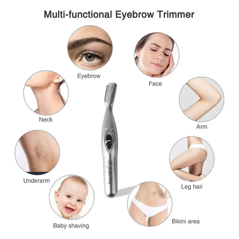 Electric Eyebrow Trimmer Facial Hair Remover for Eyebrows Women's Shaver Razor Portable Cosmetics Makeup Beauty Tools