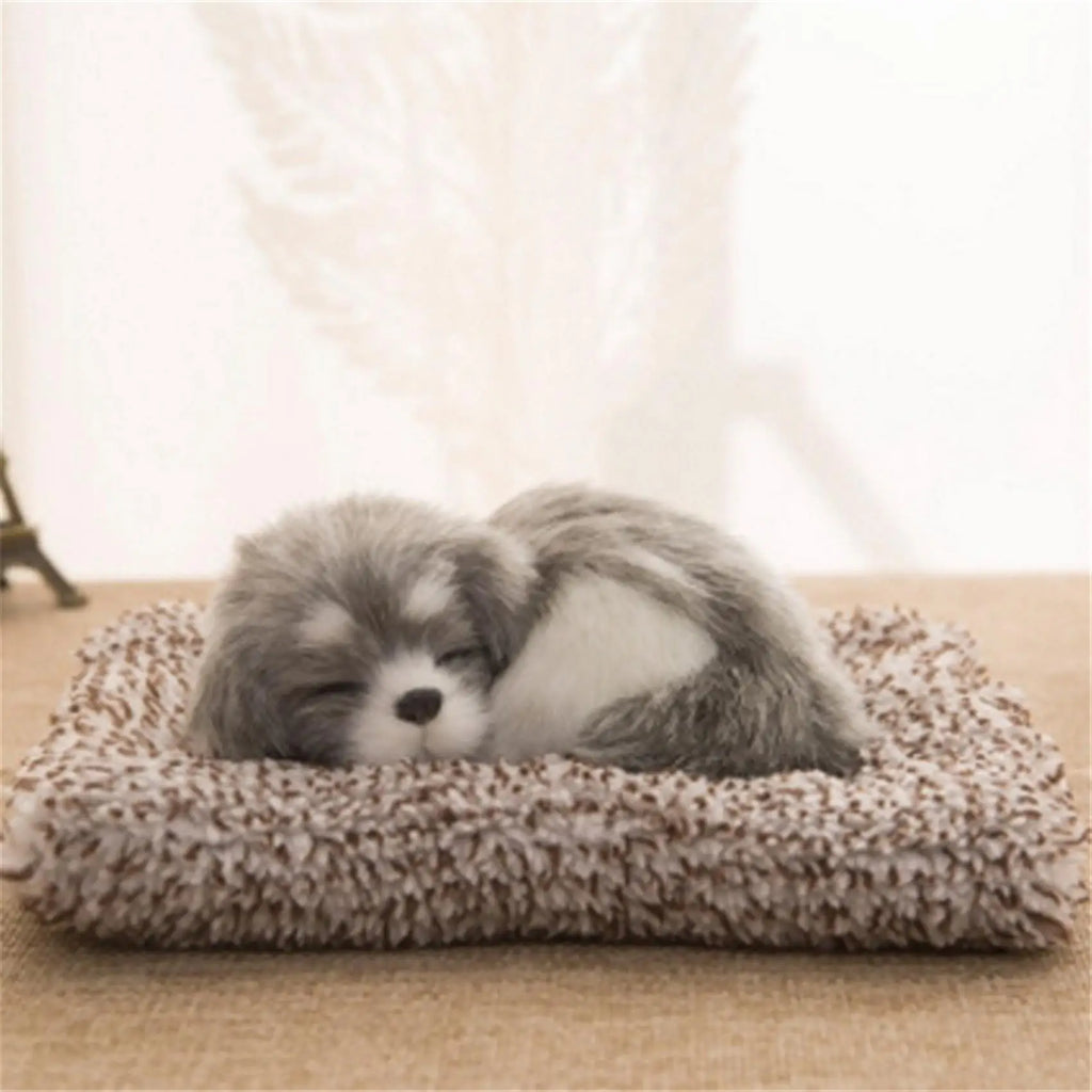 Kawaii Dog Ornaments Cute Lying on Mat Dogs Figurines Home Decor Modern Office Living Room Desk Decoration Crafts Accessories