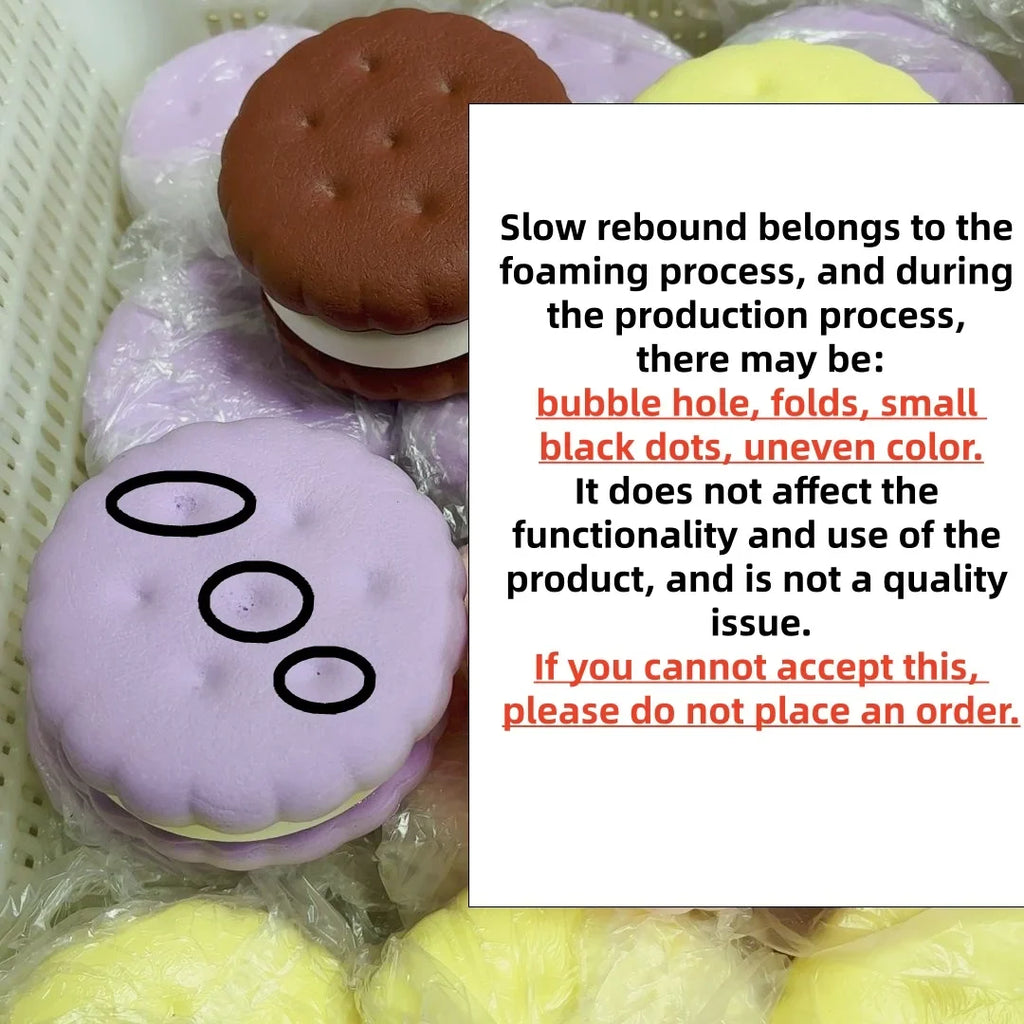 Squishy Simulated Cake Squeeze Toy Stress Relief Slow Rising Sensory Fidget Toys for Anxiety ADHD Autism Adults ASMR Fun